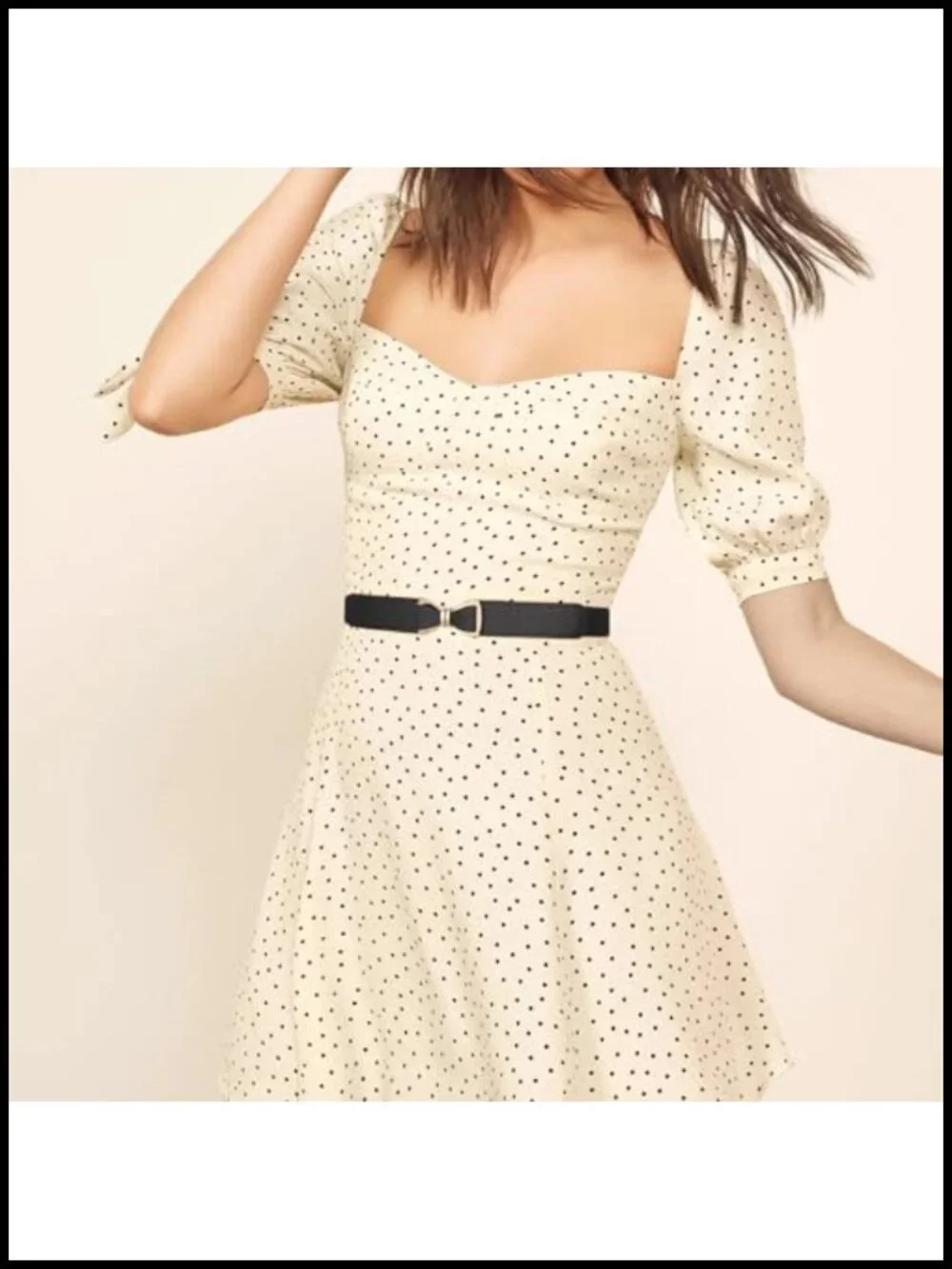 Women's Skinny Elastic Stretch Bow Belt Faux Leather Hook Closure